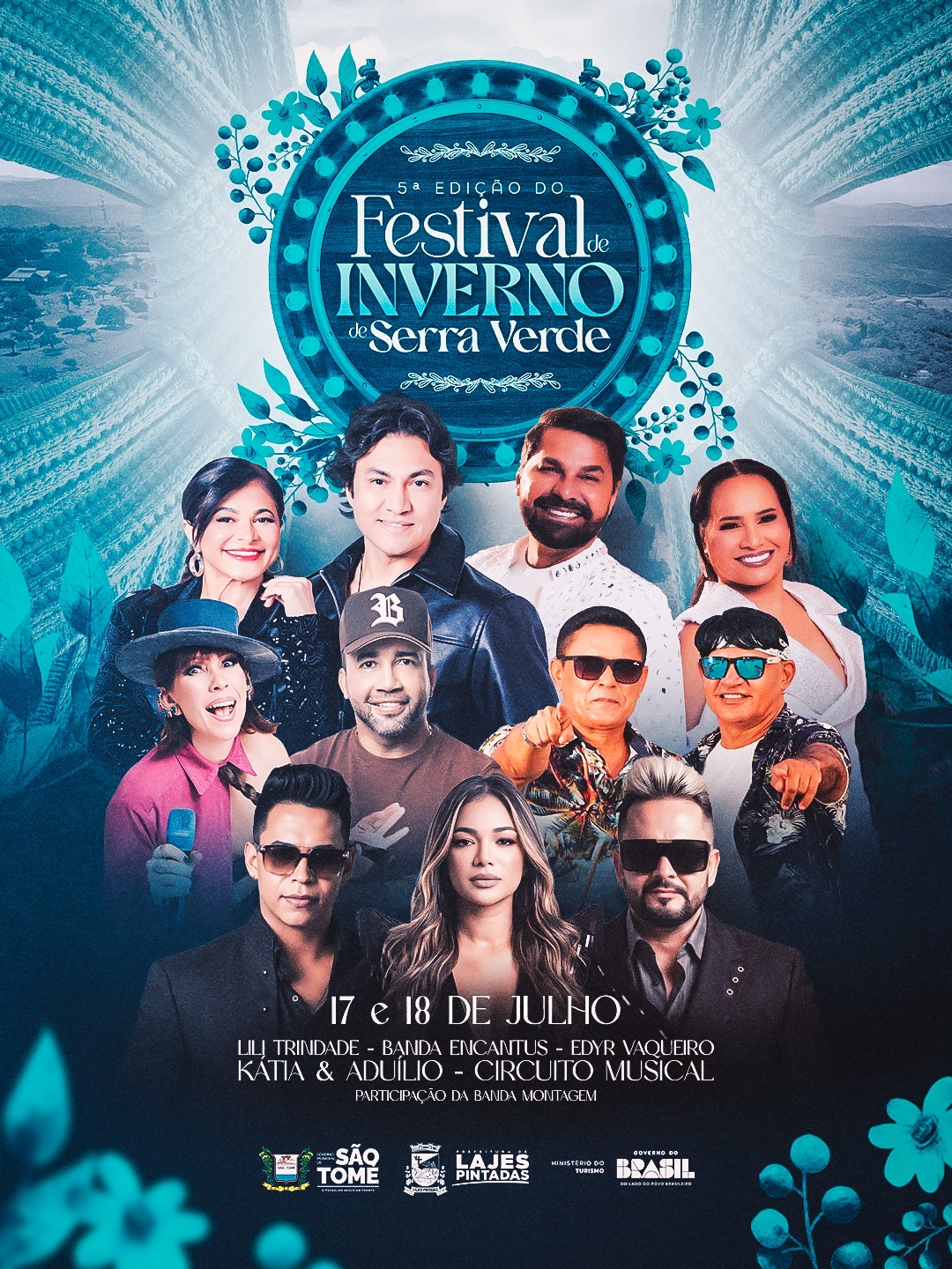 Programação oficial da 5ª edição do Festival de Inverno da Serra Verde (Lajes Pintadas/São Tomé/RN)