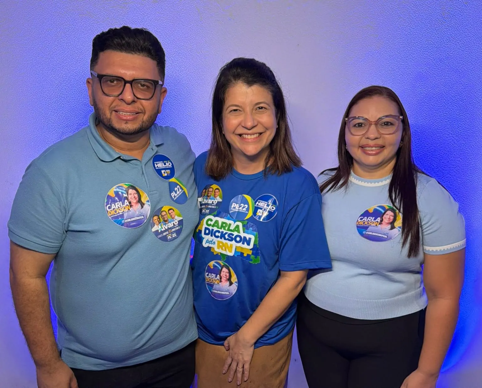 Carla Dickson recebe importante apoio do Vereador Ricardo Caridade de Extremoz em evento com centenas de lideranças