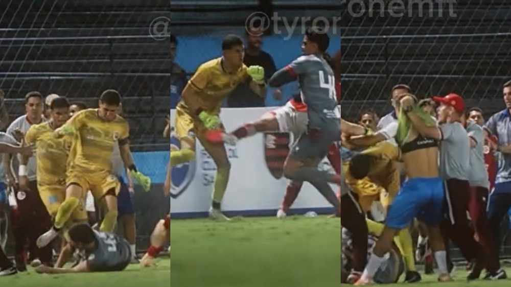 Jogo do Campeonato Potiguar sub-20 termina em pancadaria
