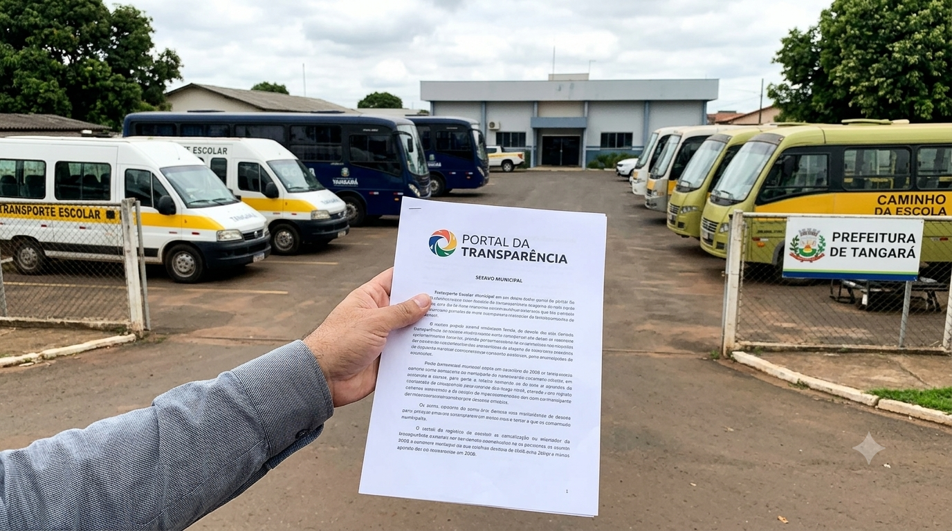 TANGARÁ: Com frota própria de ônibus, por que a Prefeitura já gastou mais de R$ 1 milhão em locação de veículos de transporte escolar somente em 2026?