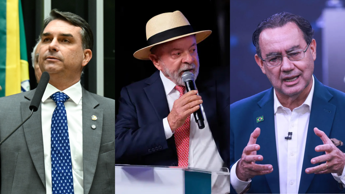 Flávio Bolsonaro tem 38,9% no 1º turno; Lula, 38,4% e Cury, 12,2% em nova pesquisa
