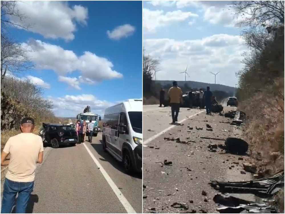Mulher morre e duas pessoas ficam gravemente feridas em acidente na BR-304 no RN