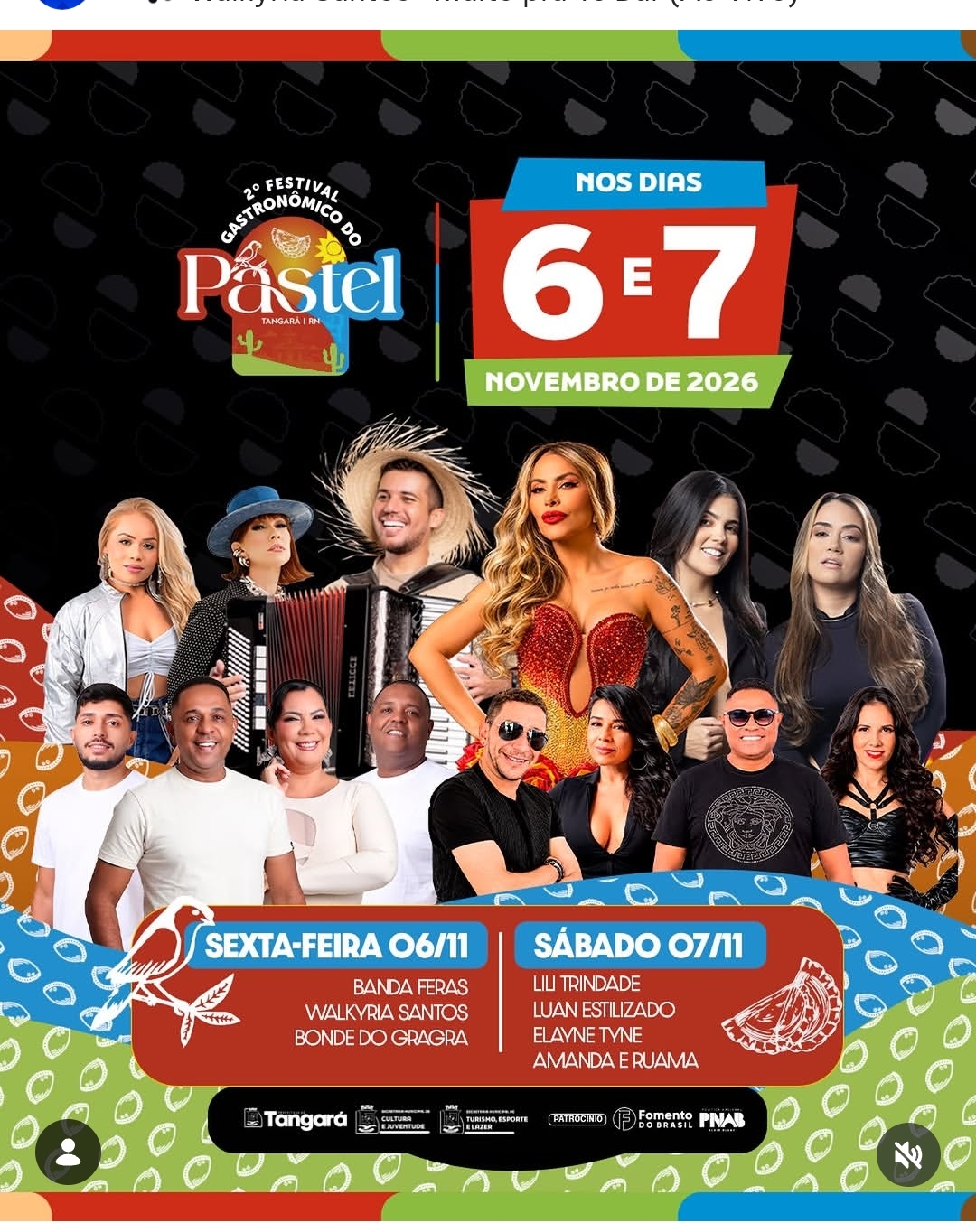 Tangará se prepara para o 2º Festival Gastronômico do Pastel com grandes atrações musicais